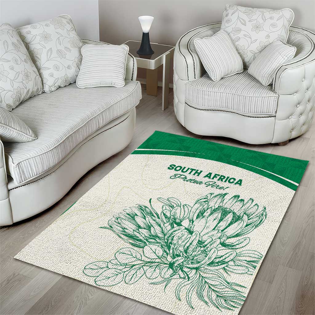 South Africa Cricket Area Rug Protea Fire - Wonder Print Shop