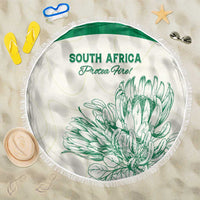 South Africa Cricket Beach Blanket Protea Fire - Wonder Print Shop