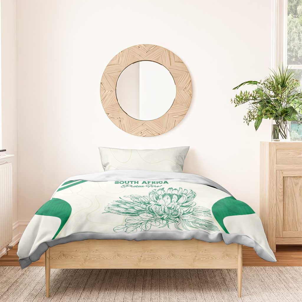South Africa Cricket Bedding Set Protea Fire - Wonder Print Shop