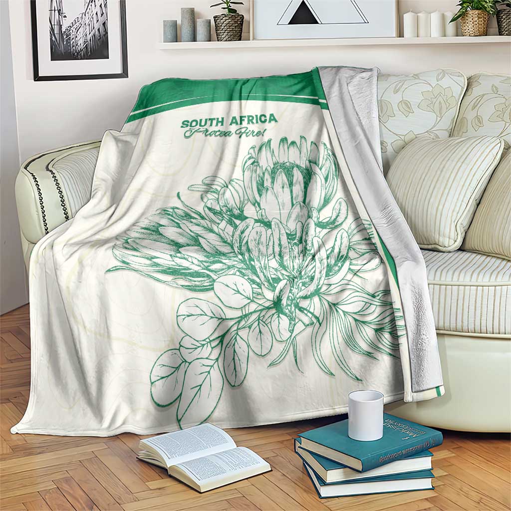 South Africa Cricket Blanket Protea Fire - Wonder Print Shop