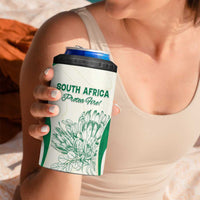 Custom South Africa Cricket 4 in 1 Can Cooler Tumbler Protea Fire - Wonder Print Shop