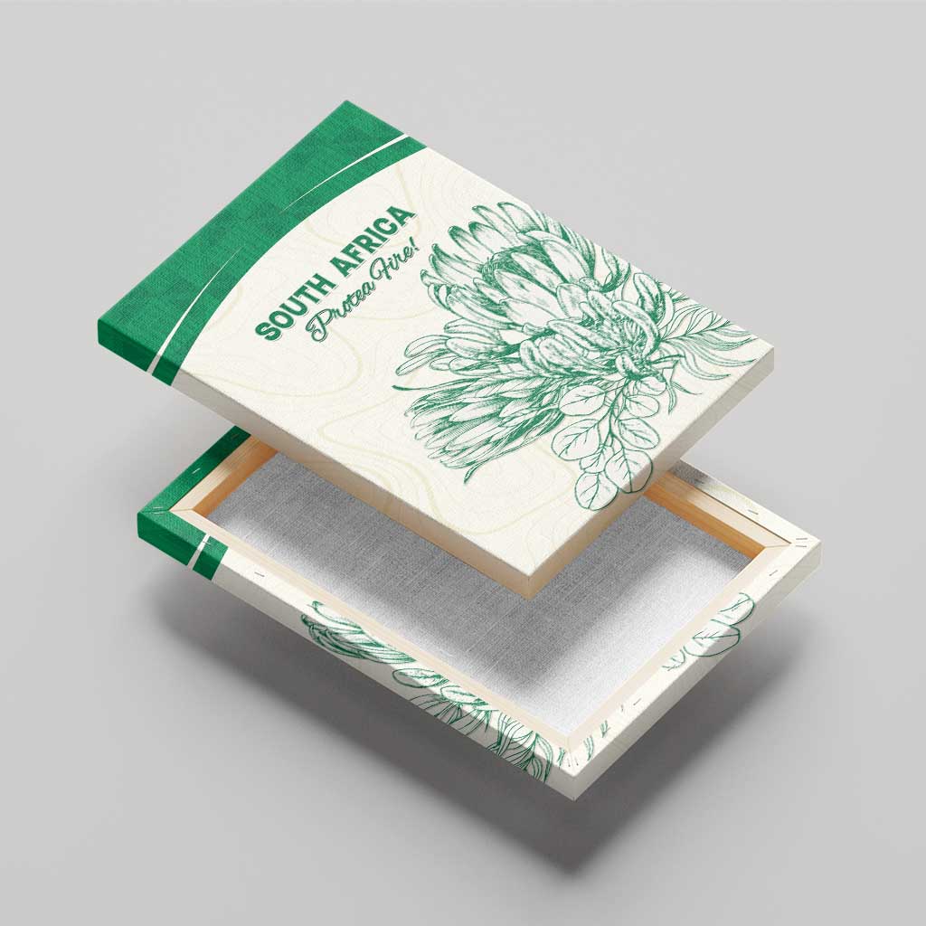 South Africa Cricket Canvas Wall Art Protea Fire - Wonder Print Shop