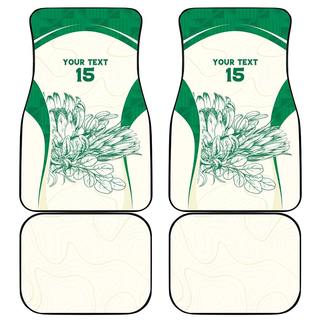South Africa Cricket Car Mats Protea Fire - Wonder Print Shop