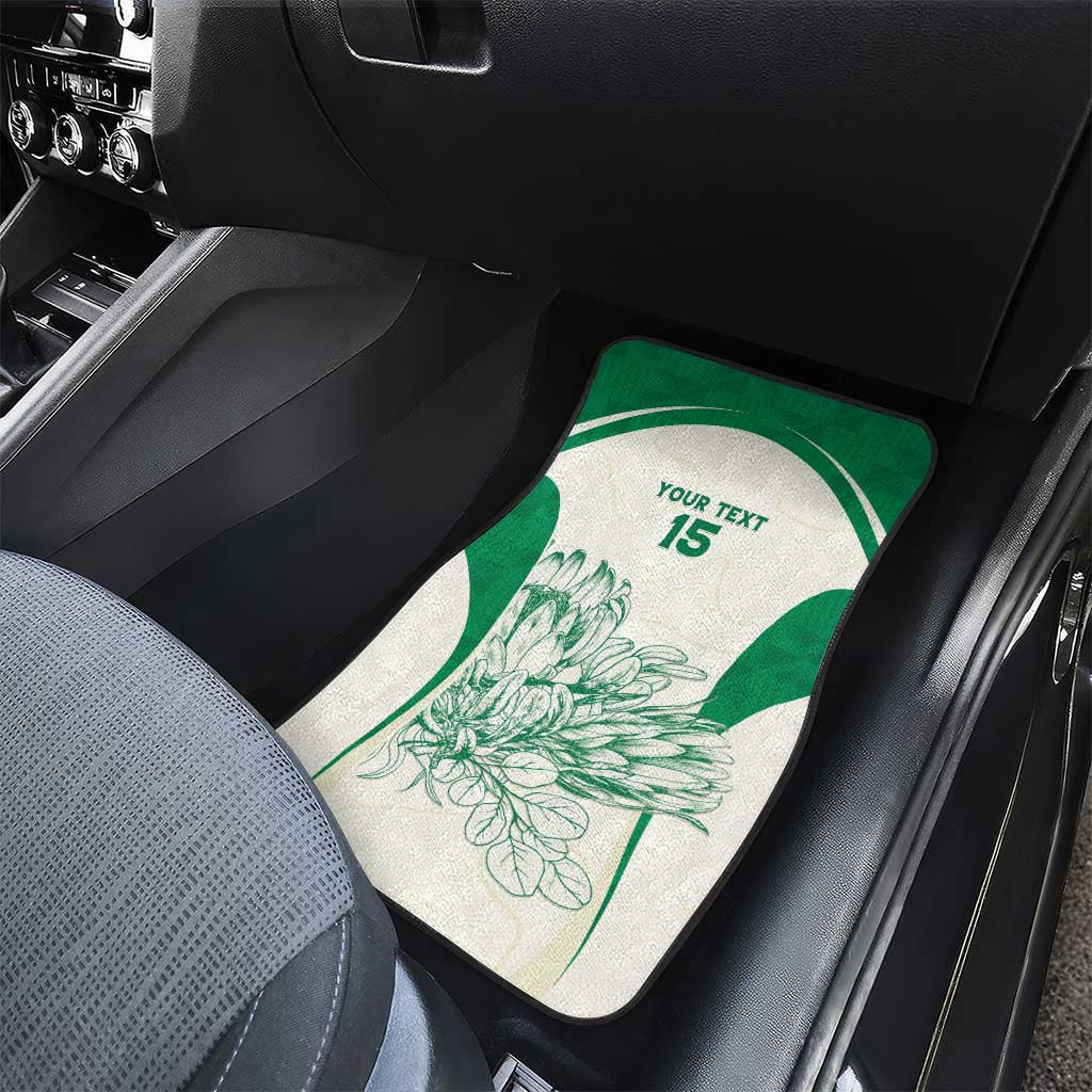 South Africa Cricket Car Mats Protea Fire - Wonder Print Shop