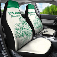 South Africa Cricket Car Seat Cover Protea Fire - Wonder Print Shop