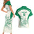Custom South Africa Cricket Couples Matching Short Sleeve Bodycon Dress and Hawaiian Shirt Protea Fire - Wonder Print Shop