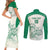 Custom South Africa Cricket Couples Matching Short Sleeve Bodycon Dress and Long Sleeve Button Shirt Protea Fire - Wonder Print Shop