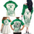 Custom South Africa Cricket Family Matching Off The Shoulder Long Sleeve Dress and Hawaiian Shirt Protea Fire - Wonder Print Shop