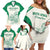 Custom South Africa Cricket Family Matching Off Shoulder Short Dress and Hawaiian Shirt Protea Fire - Wonder Print Shop