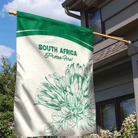 South Africa Cricket Garden Flag Protea Fire - Wonder Print Shop