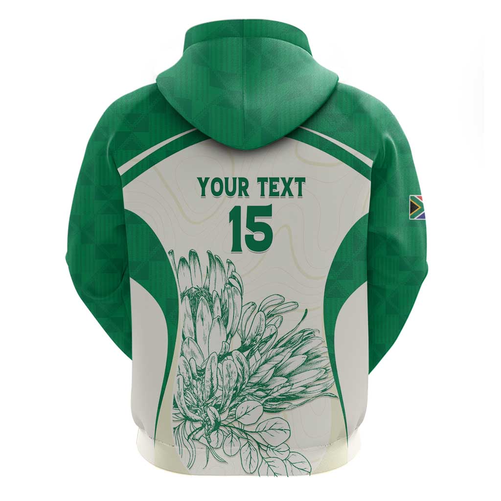 Custom South Africa Cricket Hoodie Protea Fire - Wonder Print Shop
