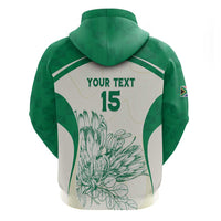 Custom South Africa Cricket Hoodie Protea Fire - Wonder Print Shop