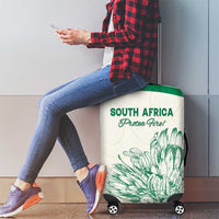 South Africa Cricket Luggage Cover Protea Fire - Wonder Print Shop