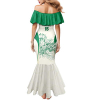 Custom South Africa Cricket Mermaid Dress Protea Fire - Wonder Print Shop