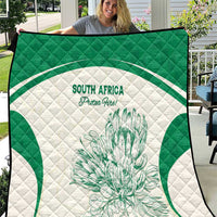 South Africa Cricket Quilt Protea Fire - Wonder Print Shop