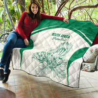 South Africa Cricket Quilt Protea Fire - Wonder Print Shop