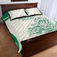 South Africa Cricket Quilt Bed Set Protea Fire - Wonder Print Shop