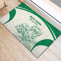 South Africa Cricket Rubber Doormat Protea Fire - Wonder Print Shop