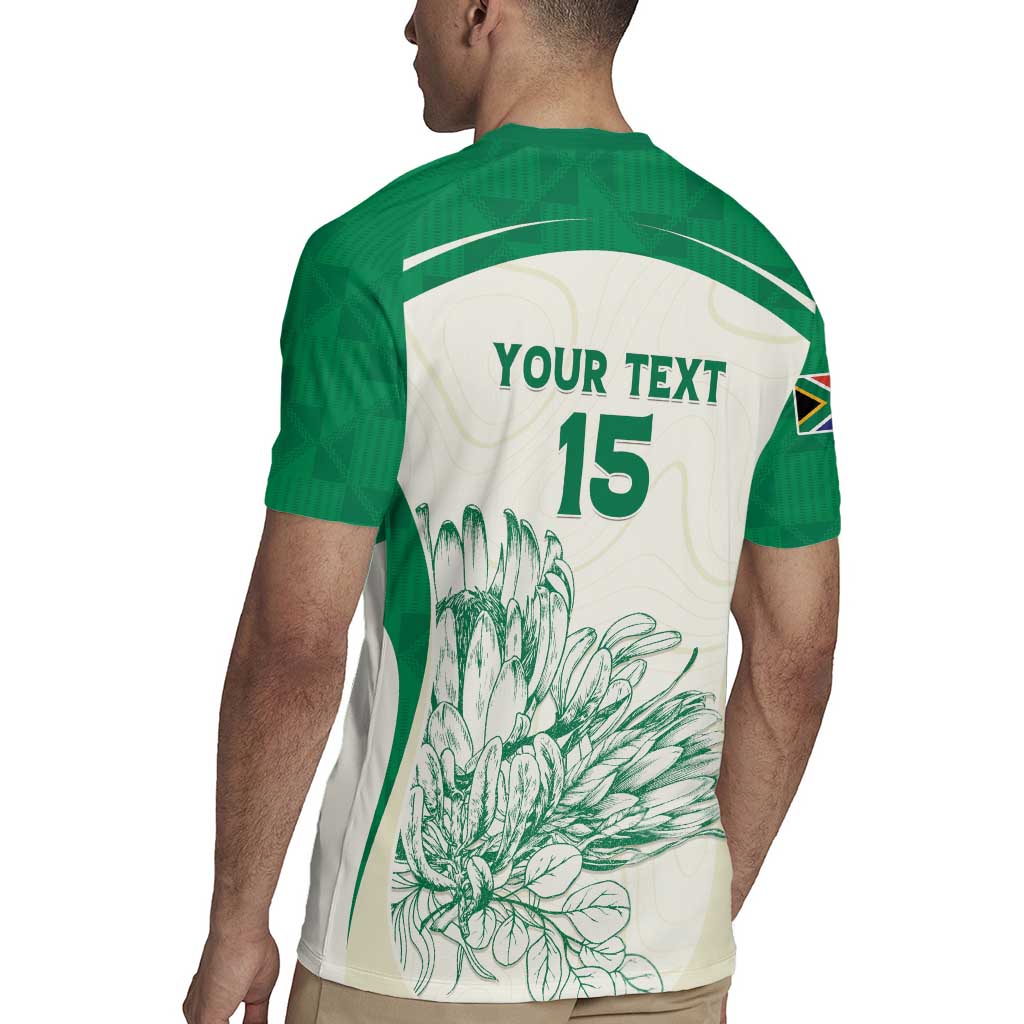 Custom South Africa Cricket Rugby Jersey Protea Fire - Wonder Print Shop