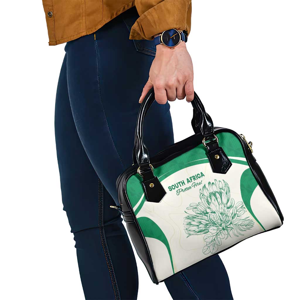 South Africa Cricket Shoulder Handbag Protea Fire - Wonder Print Shop