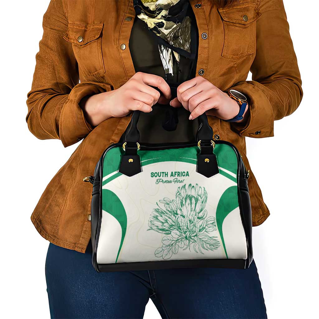South Africa Cricket Shoulder Handbag Protea Fire - Wonder Print Shop