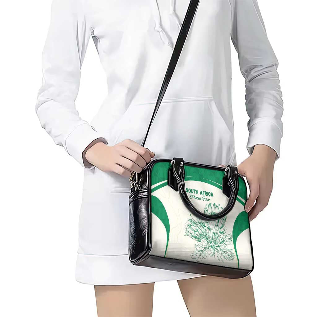 South Africa Cricket Shoulder Handbag Protea Fire - Wonder Print Shop