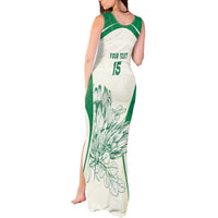 Custom South Africa Cricket Tank Maxi Dress Protea Fire - Wonder Print Shop