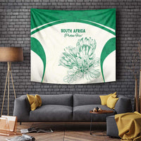 South Africa Cricket Tapestry Protea Fire - Wonder Print Shop