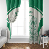 South Africa Cricket Window Curtain Protea Fire - Wonder Print Shop