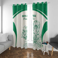 South Africa Cricket Window Curtain Protea Fire - Wonder Print Shop