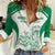 Custom South Africa Cricket Women Casual Shirt Protea Fire - Wonder Print Shop