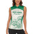 Custom South Africa Cricket Women Sleeveless Polo Shirt Protea Fire - Wonder Print Shop