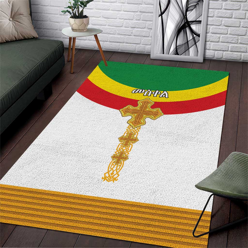 Ethiopia Meskel Area Rug Ethiopian Cross - Wonder Print Shop