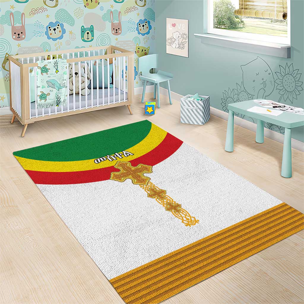 Ethiopia Meskel Area Rug Ethiopian Cross - Wonder Print Shop
