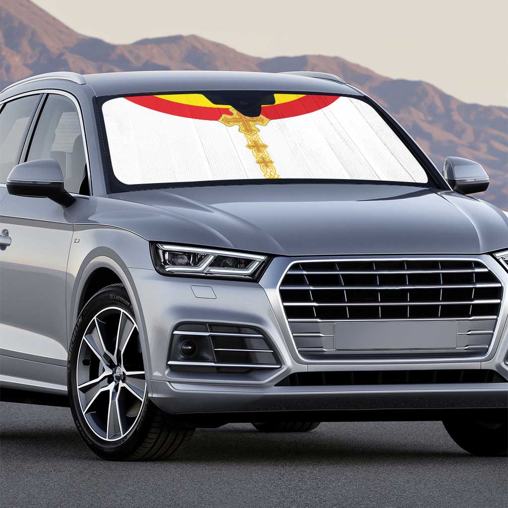 Ethiopia Meskel Auto Sun Shade Ethiopian Cross - Wonder Print Shop