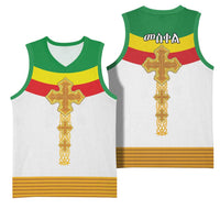 Ethiopia Meskel Basketball Jersey Ethiopian Cross - Wonder Print Shop