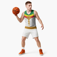 Ethiopia Meskel Basketball Jersey Ethiopian Cross - Wonder Print Shop