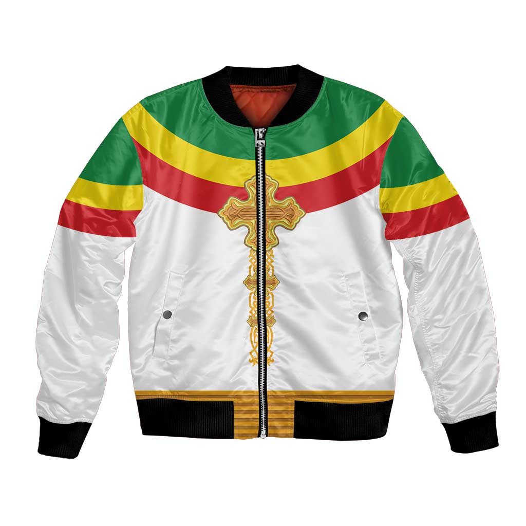 Ethiopia Meskel Bomber Jacket Ethiopian Cross - Wonder Print Shop