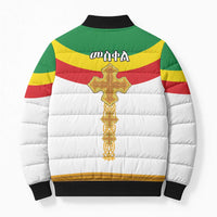 Ethiopia Meskel Bomber Puffer Jacket Ethiopian Cross - Wonder Print Shop
