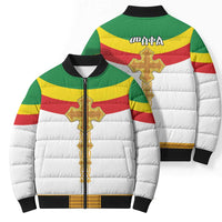 Ethiopia Meskel Bomber Puffer Jacket Ethiopian Cross - Wonder Print Shop
