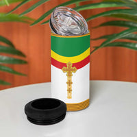 Ethiopia Meskel 4 in 1 Can Cooler Tumbler Ethiopian Cross - Wonder Print Shop