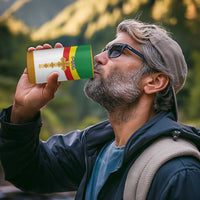 Ethiopia Meskel 4 in 1 Can Cooler Tumbler Ethiopian Cross - Wonder Print Shop