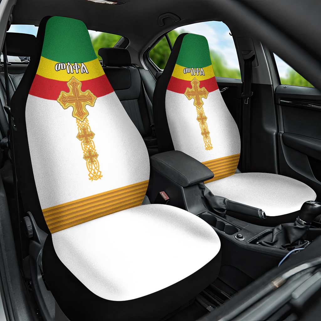 Ethiopia Meskel Car Seat Cover Ethiopian Cross - Wonder Print Shop