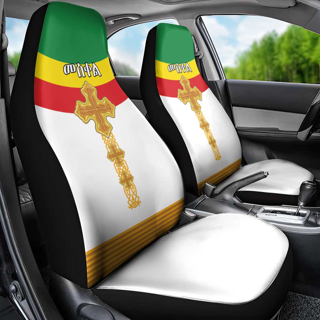 Ethiopia Meskel Car Seat Cover Ethiopian Cross - Wonder Print Shop