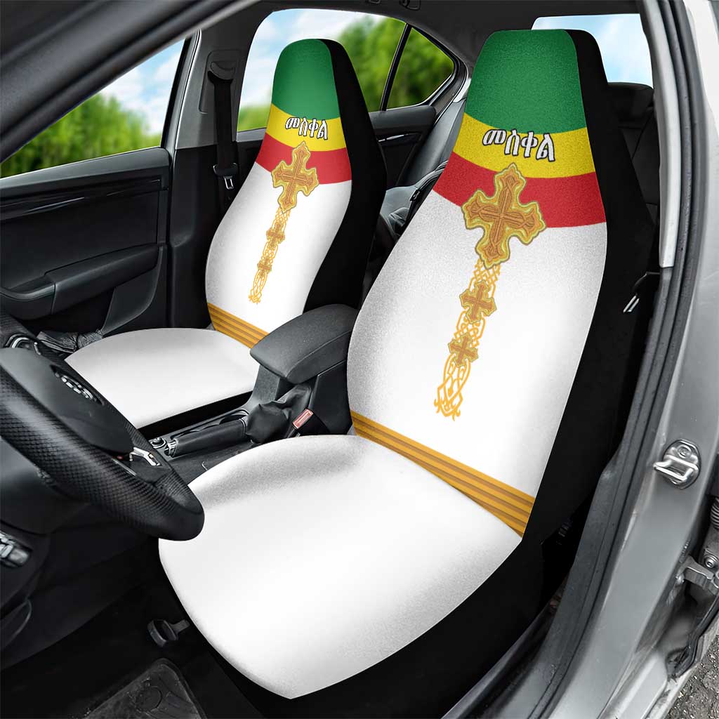 Ethiopia Meskel Car Seat Cover Ethiopian Cross - Wonder Print Shop