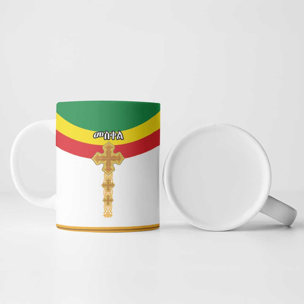 Ethiopia Meskel Ceramic Mug Ethiopian Cross - Wonder Print Shop