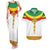 Ethiopia Meskel Couples Matching Tank Maxi Dress and Hawaiian Shirt Ethiopian Cross - Wonder Print Shop