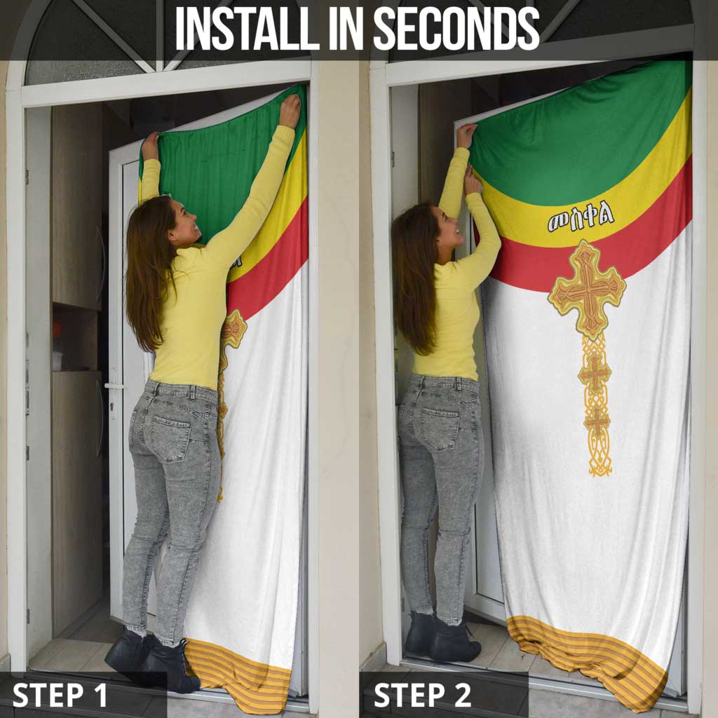 Ethiopia Meskel Door Cover Ethiopian Cross - Wonder Print Shop