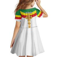 Ethiopia Meskel Family Matching Off Shoulder Maxi Dress and Hawaiian Shirt Ethiopian Cross - Wonder Print Shop