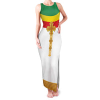 Ethiopia Meskel Family Matching Tank Maxi Dress and Hawaiian Shirt Ethiopian Cross - Wonder Print Shop